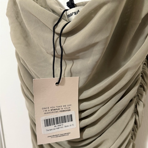 Adalyn Mini Dress - Stone - Picture 4 of 7